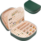 ProCase Travel Size Jewelry Box, Large Portable Seashell-Shaped Jewelry Case, 2 Layer Jewelry Organizer in PU Leather for Wom