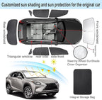 TINGLU Window Shades 8PCS for Lexus NX300h/NX300/NX200t 2015-2021 Accessories Car Side Full Windows Rear Triangular Windshield Sun Shade Sun UV Rays & Privacy Protection for Camping,Napping&Relaxing