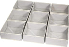 DIOMMELL Foldable Cloth Storage Box Closet Dresser Drawer Organizer Fabric Baskets Bins Containers Divider for Clothes Underw