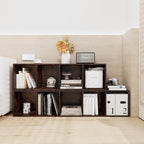 Book Shelf, 4 Cube Storage Organizer, Open Shelves Bookcase 9.3" x 11.8" x 41.7", Bookshelf for Living Room, Bedroom, Home Of