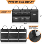 FINPAC Car Trunk Organizer and Storage, Detachable Seat Back Hanging Organizers Storage with Zippers, Large Capacity Car