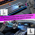 Handheld Car Vacuum Portable Cordless（Equipped with a one-Touch Window Breaker and Seatbelt Cutter ） Car Vacuum Cleaner with 