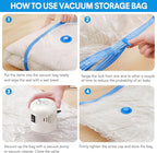 10 Pack Travel Vacuum Storage Bags With Electric Pump, Vacuum Seal Bags for Clothing, Vacuum Sealer Bags for Luggage, Travel 