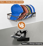 KEETDY Metal Hat Racks for Wall Baseball Cap Organizer Fit 48 Caps Holder, 2 Packs Sturdy Wall Mounted Hat Storage Organizer,