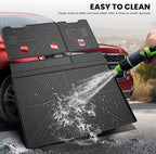 LASFIT Trunk Mat with Backrest Mat 2015-2020 for Chevrolet Chevy Suburban/GMC Yukon XL(Only Yukon XL, Not Fit Yukon)/Cadillac Escalade ESV(Only Escalade ESV, Not Fit Escalade), All Weather TPE Mat
