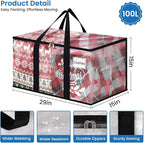 RoomHacks Clear Moving Bags Heavy Duty Extra Large, Moving Supplies with Reinforced Handle and Double Zipper, Storage Bags fo