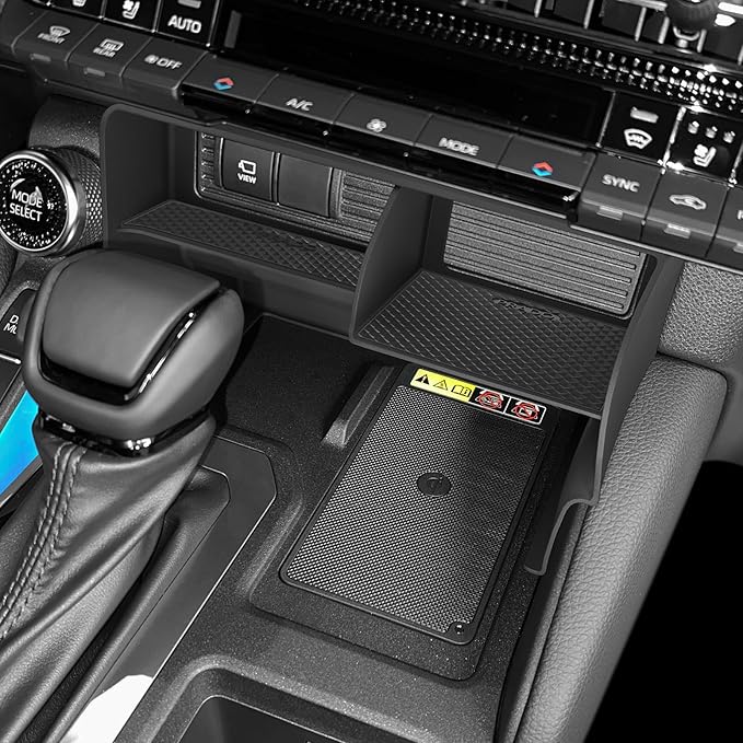 smabee Center Console Organizer for 2024 2025 2026 Toyota Land Cruiser Prado 250 Accessories Interior ABS Center Console Organizer Storage Box Tray Insert Black