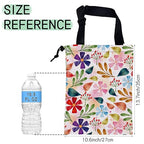 Spring Flower Car Garbage Bag,Waterproof Small Car Trash Bag Hanging Back of Seat,Drawstring Hanging Car Trash Bag with Adjustable Buckle for Car Accessories