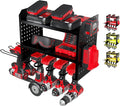 BUILTSTRONG Power Tool Organizer-6 Drill Holder Wall Mount, 3 Tier Heavy-Duty Hand Tool Storage Rack, Utility Racks, Drill Ho