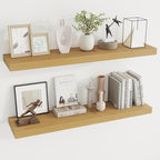 Dreamland 40 Inches Floating Shelves for Wall, 9.3 Inch Deep Floating Shelves Set of 2, Large Display & Storage Shelf, Wall S