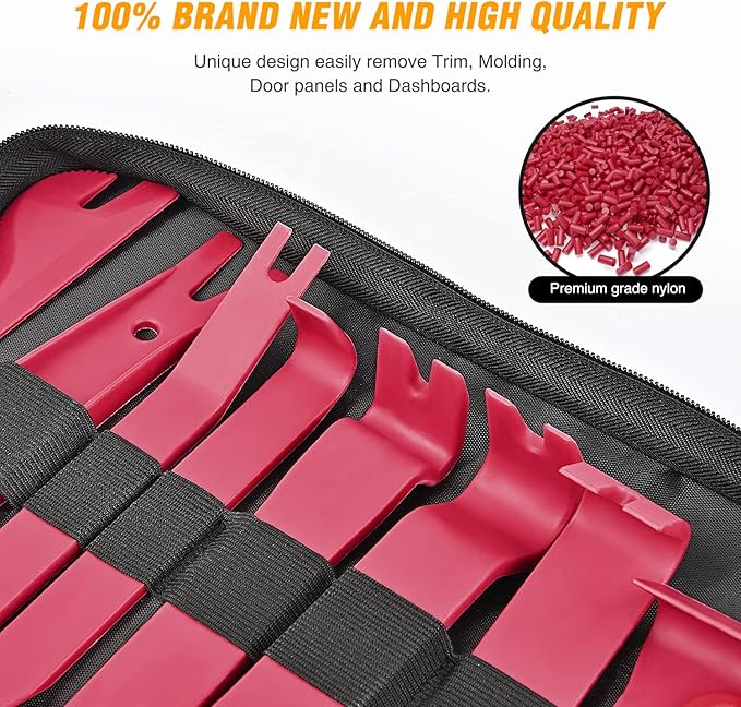 GOOACC 238Pcs Trim Removal Tool, Auto Push Pin Bumper Retainer Clip Set Fastener Terminal Remover Tool Adhesive Cable Clips P