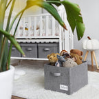 GRANNY SAYS Closet Organizers and Storage, Fabric Storage bins with Label Holder, Shelf Baskets for Organizing Bedroom, Decor