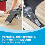 BLACK+DECKER dust buster PIVOT VAC Handheld Vacuum Cordless, Car Vacuum Portable Rechargeable, Extendible Crevice Tool and 20