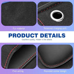 Seat Gap Filler, Multifunctional Storage Bag for Mobile Phone Sunglasses Documents Wallet, Soft Padded Leather Anti-scratch Organizer, for Cars Trucks Portable Indoor Accessories (Black)