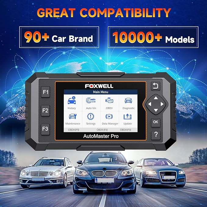 2026 FOXWELL NT614 Elite OBD2 Scanner with 5 Resets ABS Bleeding, SAS Calibration, Oil, EPB, Throttle, Upgrade of NT604 Code