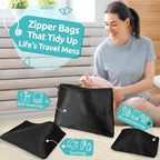 ALL INCLUDED - 12 Set Packing Cubes for Suitcases Carry On, Travel Essentials/Accessories Luggage Organizer Bags Set, Include