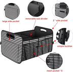 Femuar Car Trunk Organizer,Car Storage Organizer with 72L Large Capacity Waterproof Collapsible and 11 Pockets,Trunk Organizer for Car