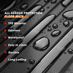 KUST Floor Mats for 2016-2024 Chevy Camaro, All Weather Floor Liners for Chevrolet Camaro Accessories Front and Rear Car Mats