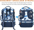 Lumesner Carry on Travel Backpacks, Extra Large 40L Flight Approved for Men & Women,Expandable Suitcase backpack (Camouflage 
