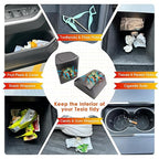 for Toyota RAV4 Trash Can for 2019-2025 Toyota RAV4 Small Car Trash Bin for Side Door RAV4 Front Door Trash Garbage Bin w/Lid for Toyota RAV4 Accessories (RAV4 Left & Right Side)