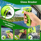 Car Window Breaker, Safety Hammer - 3 in 1 Escape Tools, Window Breaker Seatbelt Cutter, Roadside Emergency Kit with Light Re
