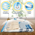 XXL Jumbo Vacuum Storage Bags, 47''X35'' Extra Large Space Bags for Blanket, Bedding, Comforters (4-XXL)
