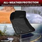 LASFIT Floor Mats & Cargo Mat Fits for Subaru Crosstrek 2023-2018(Not Hybrid) & Impreza Hatchback 2023-2017, All Weather TPE Custom Fit Easy Clean Durable Car Mats for Crosstrek & Impreza Floor Liners