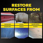 Meguiar's M4916 Marine/RV Heavy Duty Oxidation Remover, Oxidation, Water Spot, Stain, and Boat Scratch Remover for Vehicles with Gel Coat and Fiberglass Surfaces, 16 Oz - Packaging may vary