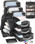 ALL INCLUDED 10 Set Durable Packing Cubes for Suitcases,OlarHike Essentials for Travel,UPGRADED Anti-Tear Stitching, NEW Impr