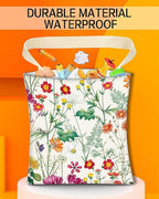 Car Trash Can, Durable Hanging Car Trash Garbage Bag, Cute Automotive Garbage Cans Organizer, Cute Colorful Wildflower
