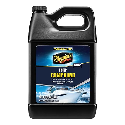 Meguiar's M6701 Marine/RV One Step Compound 1 Gallon