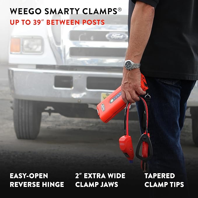 Weego 70: 2500A Self-Use 12V Lithium Car Battery Jump Starter - USA-Engineered Safe Replacement for Jumper Cables - Boat &
