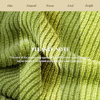 BATTILO HOME Apple Green Throw Blanket for Couch, Soft Chenille Knit Throws with Tassels for Home Decor, Spring Green Throws 