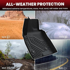 LASFIT Floor Mats & Cargo Mat(Lower Position) for Buick Encore GX 2020-2026(Only Fit FWD), TPE All Weather Custom Fit 1st & 2nd Row Rubber Car Mats and Cargo Liner for Buick Accessories, Black