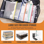 24pcs Mesh Zipper Pouch File Bags Puzzle Storage Bags, A3 17x12 Inches Large Reusable Zipper Pouches for Organizing Classroom