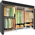 Ulif E13C Heavy Duty Closet Organizer System，Freestanding Clothing Racks for Hanging Clothes，Adjustable Garment Rack 63" W x 