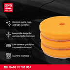 Griot's Garage 3" BOSS Correcting Foam Pads for Car Polishing, Buffing, Detailing and Light to Moderate Auto Paint Correction, Durable, Machine-Washable, Pack of 3