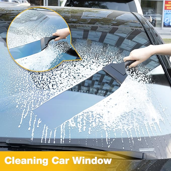 Gomake Vinyl Wrap Tool Window Tint Kit,Car Window Tint Application Kit with Small Rubber Squeegee, Vinyl Squeegee,Shank Gasket Squeegee,Mini Quarter Squeegee for Car Wrapping,Window Tinting, Black