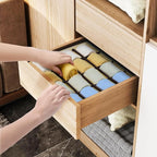 Joyoldelf Sock Drawer Organizer Divider Underwear Organizer 16-cell Fabric Dresser Drawer Organizers Storage Boxes for Socks 