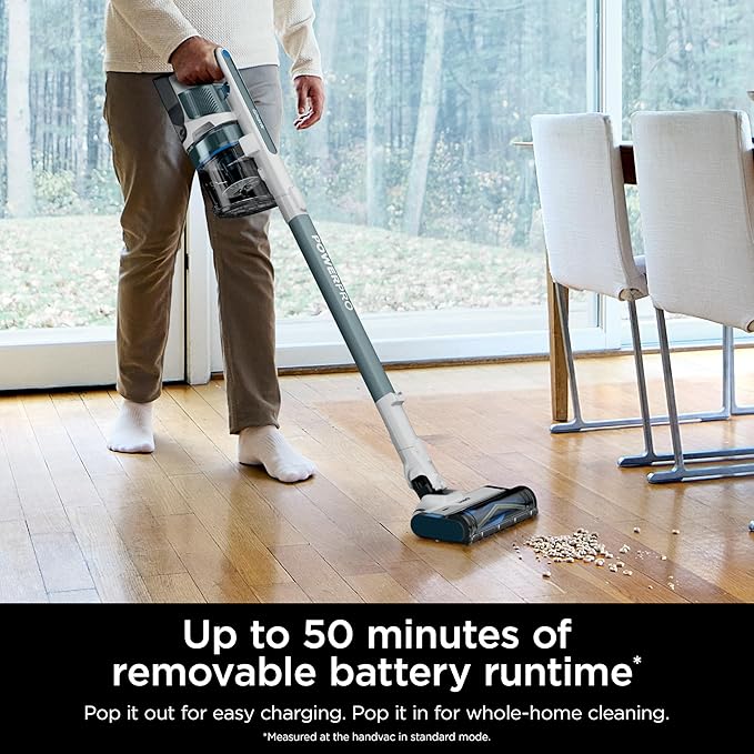 Shark PowerPro Plus Cordless Stick Vacuum, Lightweight, Rechargeable, FloorDetect Technology, HEPA Filter, Up to 50-Minute Ru