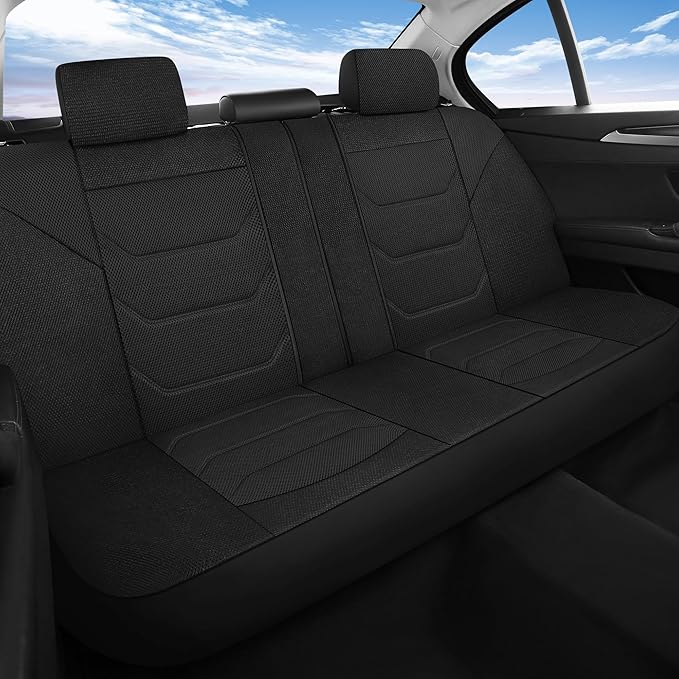 3D Air Mesh Car Seat Cover Full Sets Washable and Breathable Premium Cloth Automotive Vehicle Seat Covers for Cars Interior, 