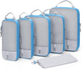 BAGSMART 6 Set /4 Set/2 Set Compression Packing Cubes for Travel, Lightweight Luggage Organizer Bags, Durable Space Saver Bag