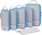 BAGSMART 6 Set /4 Set/2 Set Compression Packing Cubes for Travel, Lightweight Luggage Organizer Bags, Durable Space Saver Bag