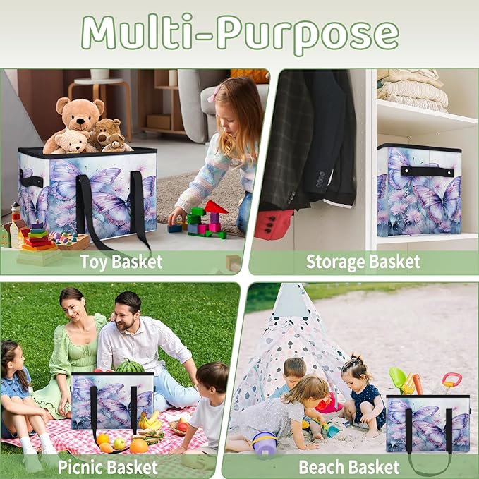 Reusable Grocery Bags Heavy Duty Shopping Bags Foldable Large Tote Bags with Long Handles & Hard Bottom