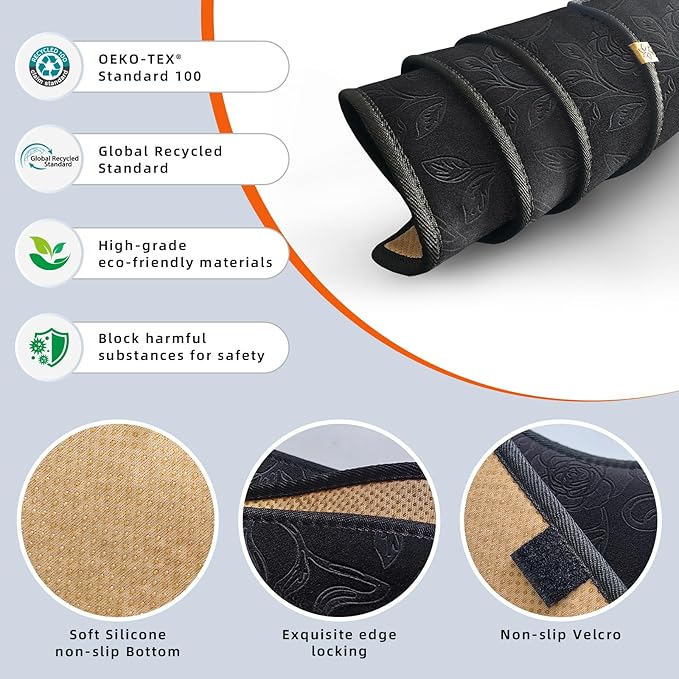 KEYOOG Dashboard Cover Dash Mat Fit for 2018-2012 Fo-rd Focus (Not Fit ST or RS Models),Car Dash Board Mat Anti-Glare Carpet,