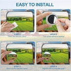 Magnetic Tractor Rearview Mirror (Includes Blind Spot Mirror), 7.78“ × 5.51” Freely Adjustable Side Mirror, No Drilling Required for Installation, Suitable for Tractors, Forklifts, Trucks - 1 Pair