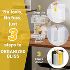 4-Compartment Rotating Paper Cup Holder & Coffee Cup Lid Storage Dispenser, Plastic Cup Dispenser Removable, Space-Saving Cou