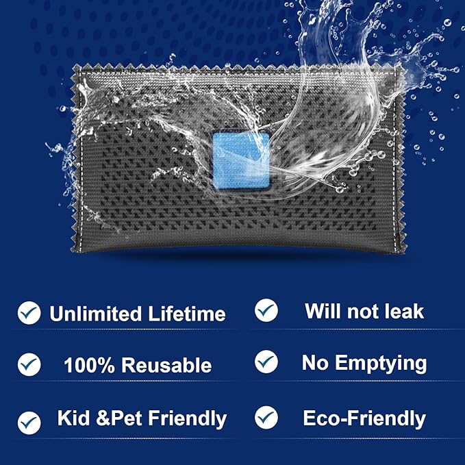 Timgle 20 Pcs 100g Rechargeable Desiccant Packs for Storage Silica Gel Packets Dry Moisture Absorbers Bags Reusable Desiccant