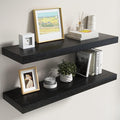 Dreamland Black Floating Shelves 36 Inch Long,8 Inch Deep Floating Shelves,36" W x 8" D Wall Shelves for Bedroom,Living Room,