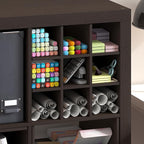 Furinno Cubicle Cube Insert, 9-Compartment Cube Organizer, Geometric Shelf Accessory, Fits into Furinno Triple Thick Cubes, I